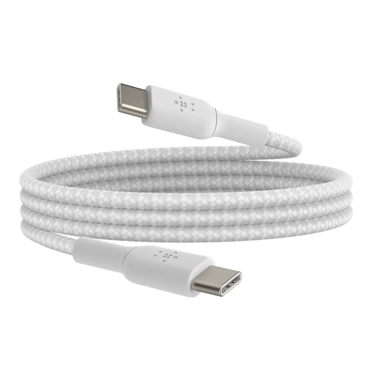 Braided USB-C to USB-C Cable 1m - realistic product image for Umar InfoTech Pakistan